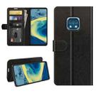 For Nokia XR20 R64 Texture Single Horizontal Flip Protective Case with Holder & Card Slots & Wallet& Photo Frame(Black) - 1