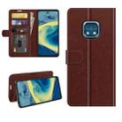 For Nokia XR20 R64 Texture Single Horizontal Flip Protective Case with Holder & Card Slots & Wallet& Photo Frame(Brown) - 1