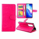 For OPPO Find X3 Neo/Reno5 Pro+ Crazy Horse Texture Leather Horizontal Flip Protective Case with Holder & Card Slots & Wallet & Photo Frame(Magenta) - 1