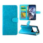 For Xiaomi Mi 11 Ultra Crazy Horse Texture Leather Horizontal Flip Protective Case with Holder & Card Slots & Wallet & Photo Frame(baby Blue) - 1