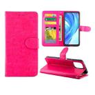 For Xiaomi Mi 11 Lite (4G/5G) Crazy Horse Texture Leather Horizontal Flip Protective Case with Holder & Card Slots & Wallet & Photo Frame(Magenta) - 1