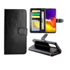 For Samsung Galaxy Quantum 2 Crazy Horse Texture Leather Horizontal Flip Protective Case with Holder & Card Slots & Wallet & Photo Frame(Black) - 1