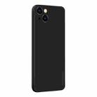 For iPhone 13 PINWUYO Touching Series Liquid Silicone TPU Shockproof Case(Black) - 1