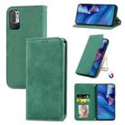 For Xiaomi Redmi Note 10 JE Retro Skin Feel Business Magnetic Horizontal Flip Leather Case with Holder & Card Slots & Wallet & Photo Frame(Green) - 1