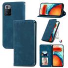 For Xiaomi Redmi Note 10 Pro 5G Retro Skin Feel Business Magnetic Horizontal Flip Leather Case with Holder & Card Slots & Wallet & Photo Frame(Blue) - 1