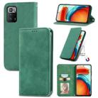 For Xiaomi Redmi Note 10 Pro 5G Retro Skin Feel Business Magnetic Horizontal Flip Leather Case with Holder & Card Slots & Wallet & Photo Frame(Green) - 1