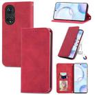 For Honor 50 Retro Skin Feel Business Magnetic Horizontal Flip Leather Case with Holder & Card Slots & Wallet & Photo Frame(Red) - 1