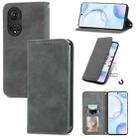 For Honor 50 Retro Skin Feel Business Magnetic Horizontal Flip Leather Case with Holder & Card Slots & Wallet & Photo Frame(Gray) - 1