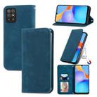 For Honor Play 5T Retro Skin Feel Business Magnetic Horizontal Flip Leather Case with Holder & Card Slots & Wallet & Photo Frame(Blue) - 1