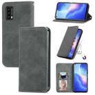 For Blackview A90 Retro Skin Feel Business Magnetic Horizontal Flip Leather Case with Holder & Card Slots & Wallet & Photo Frame(Gray) - 1