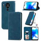 For Blackview A80 / A80s Retro Skin Feel Business Magnetic Horizontal Flip Leather Case with Holder & Card Slots & Wallet & Photo Frame(Blue) - 1