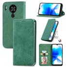 For Blackview A80 / A80s Retro Skin Feel Business Magnetic Horizontal Flip Leather Case with Holder & Card Slots & Wallet & Photo Frame(Green) - 1