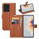For Xiaomi Mix 4 Litchi Texture Horizontal Flip Protective Case with Holder & Card Slots & Wallet(Brown) - 1