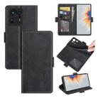 For Xiaomi Mix 4 Dual-side Magnetic Buckle Horizontal Flip Leather Case with Holder & Card Slots & Wallet(Black) - 1