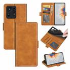 For Xiaomi Mix 4 Dual-side Magnetic Buckle Horizontal Flip Leather Case with Holder & Card Slots & Wallet(Yellow) - 1