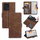 For Xiaomi Mix 4 Dual-side Magnetic Buckle Horizontal Flip Leather Case with Holder & Card Slots & Wallet(Brown) - 1