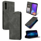 Retro Skin Feel Business Magnetic Horizontal Flip Leather Case for Samsung Galaxy A7 2018(Dark Gray) - 1