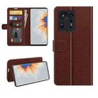 For Xiaomi Mix 4 R64 Texture Single Horizontal Flip Protective Case with Holder & Card Slots & Wallet& Photo Frame(Brown) - 1