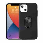 For iPhone 13 mini  360 Rotary Multifunctional Stent PC+TPU Case with Magnetic Invisible Holder(Black) - 1