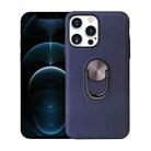 For iPhone 13 Pro 360 Rotary Multifunctional Stent PC+TPU Case with Magnetic Invisible Holder  (Navy Blue) - 1