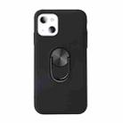 360 Rotary Multifunctional Stent PC+TPU Case with Magnetic Invisible Holder For iPhone 13 (Black) - 2