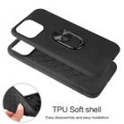 360 Rotary Multifunctional Stent PC+TPU Case with Magnetic Invisible Holder For iPhone 13 (Black) - 5