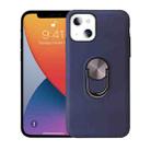 For iPhone 13 360 Rotary Multifunctional Stent PC+TPU Case with Magnetic Invisible Holder (Navy Blue) - 1