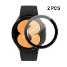 2 PCS For Samsung Galaxy Watch4 40mm ENKAY Hat-Prince 3D Full Coverage Soft PC Edge + PMMA HD Screen Protector Film - 1