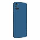 For Samsung Galaxy A31 PINWUYO Touching Series Liquid Silicone TPU Shockproof Case(Blue) - 1