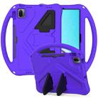 For Huawei MatePad 11 （2021） EVA Flat Anti Falling Protective Case Shell with Holder(Purple) - 1