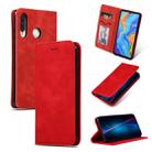 Retro Skin Feel Business Magnetic Horizontal Flip Leather Case for Huawei P30 Lite(Red) - 1