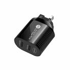 40W Dual Port PD / Type-C Fast Charger for iPhone / iPad Series, UK Plug(Black) - 1