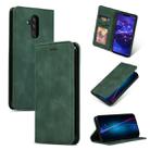 Retro Skin Feel Business Magnetic Horizontal Flip Leather Case for Huawei Mate20 Lite(Army Green) - 1