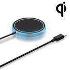 W-975 Ultra-thin 15W Max Magnetic Absorption Wireless Charger for iPhone and other Smart Phones(Black) - 1
