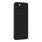 For iPhone 13 mini PINWUYO Touching Series Liquid Silicone TPU Shockproof Case (Black) - 1