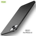 For iPhone 13 MOFI Frosted PC Ultra-thin Hard Case(Black) - 1