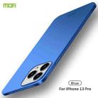 For iPhone 13 Pro MOFI Frosted PC Ultra-thin Hard Case(Blue) - 1