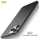 For iPhone 13 Pro Max  MOFI Frosted PC Ultra-thin Hard Case(Black) - 1