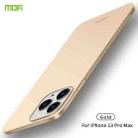 For iPhone 13 Pro Max MOFI Frosted PC Ultra-thin Hard Case(Gold) - 1