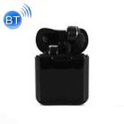 TWS2A Bluetooth TWS5.0 Copper Ring Speaker Binaural True Stereo Touch Bluetooth Earphones(Black) - 1