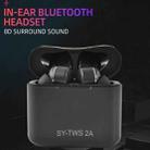 TWS2A Bluetooth TWS5.0 Copper Ring Speaker Binaural True Stereo Touch Bluetooth Earphones(Black) - 3