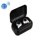 TWS5 Bluetooth 5.0 TWS Copper Ring Speaker Binaural True Stereo Touch Bluetooth Earphones(Black) - 1
