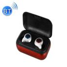 TWS5 Bluetooth 5.0 TWS Copper Ring Speaker Binaural True Stereo Touch Bluetooth Earphones(Red) - 1