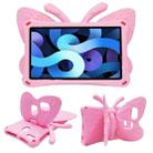 For Galaxy Tab A 8.0 2019 T290 / T295 Butterfly Bracket Style EVA Children Falling Proof Cover Protective Case(Pink) - 1