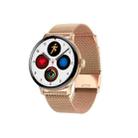 DT2+ 1.19 inch Color Screen Smart Watch, IP68 Waterproof,Steel Watchband,Support Bluetooth Call/Heart Rate Monitoring/Blood Pressure Monitoring/Blood Oxygen Monitoring/Predict Menstrual Cycle Intelligently(Gold) - 1