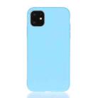 For iPhone 13 Solid Color Frosted TPU Phone Case(Sky Blue) - 1