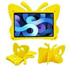 For Amazon Kindle Fire HD 8 2020 Butterfly Bracket Style EVA Children Falling Proof Cover Protective Case(Yellow) - 1