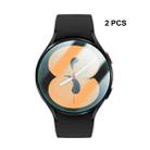 2 PCS For Samsung Galaxy Watch4 44mm ENKAY Hat-Prince Crystal Screen Protector Anti-scratch Watch Film - 1