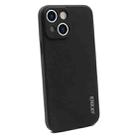 For iPhone 13 mini Hat-Prince ENKAY Liquid Silicone Shockproof Protective Case Cover (Black) - 1