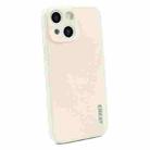 For iPhone 13 Hat-Prince ENKAY Liquid Silicone Shockproof Protective Case Cover (Beige) - 1